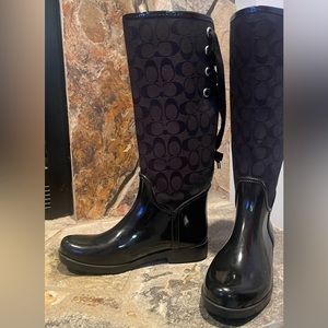Coach rain boots